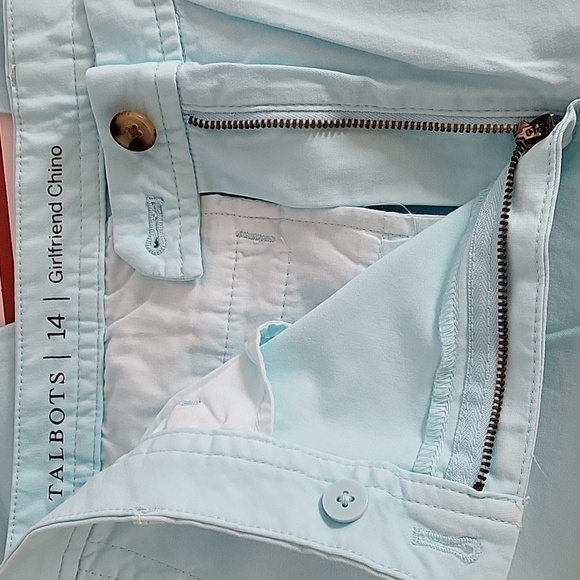 NWT! Talbot's Aqua Girlfriend Chino - Picture 5 of 7